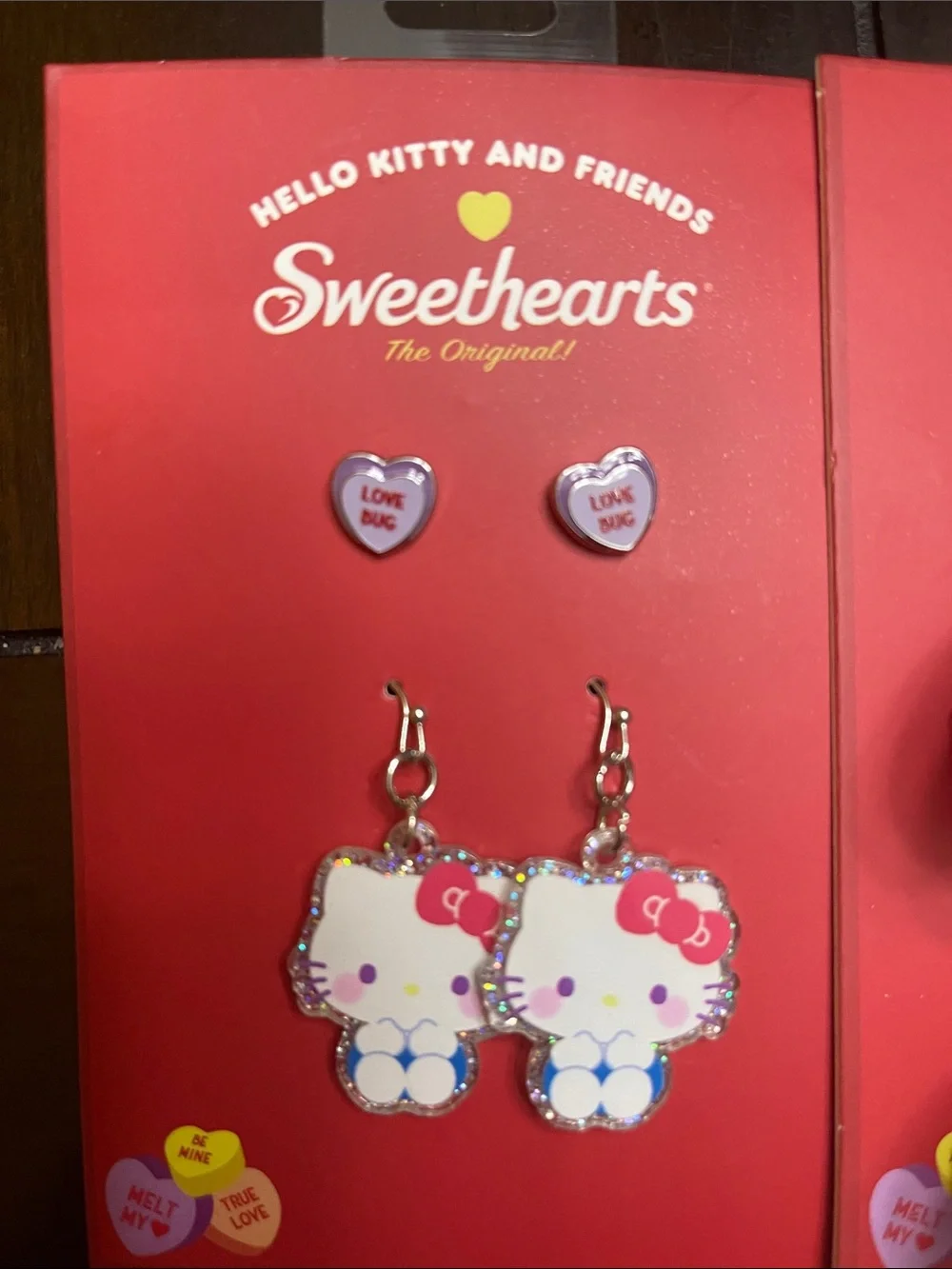 Hello Kitty Hair Clips and Earrings Set